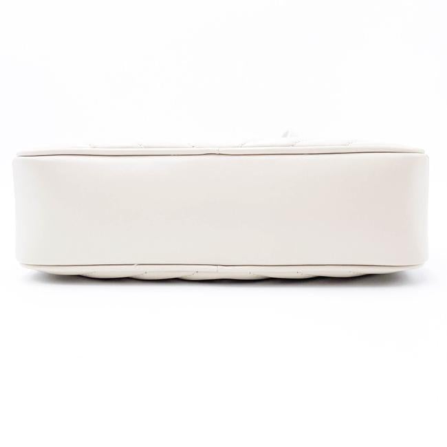 Saint Laurent Monogram Lou Camera Calfskin Matelasse Crema Soft White Leather Shoulder Bag