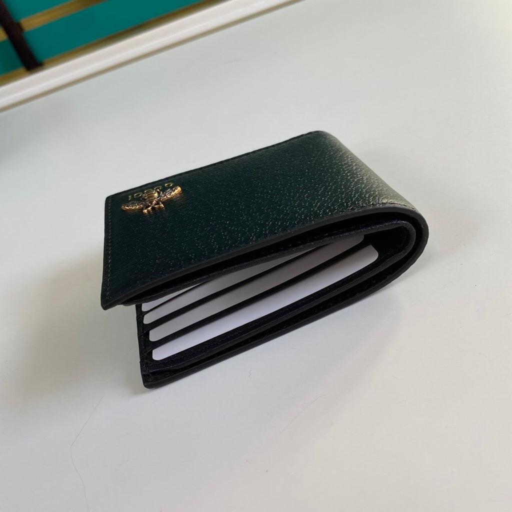 Gucci Bee Logo Black Wallet 11cm
