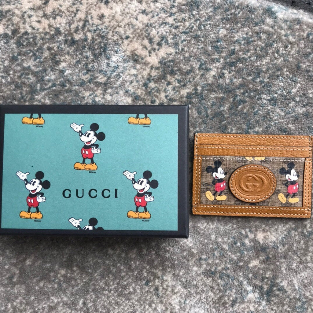 Gucci Disney Mickey Orange Cardholder 10cm