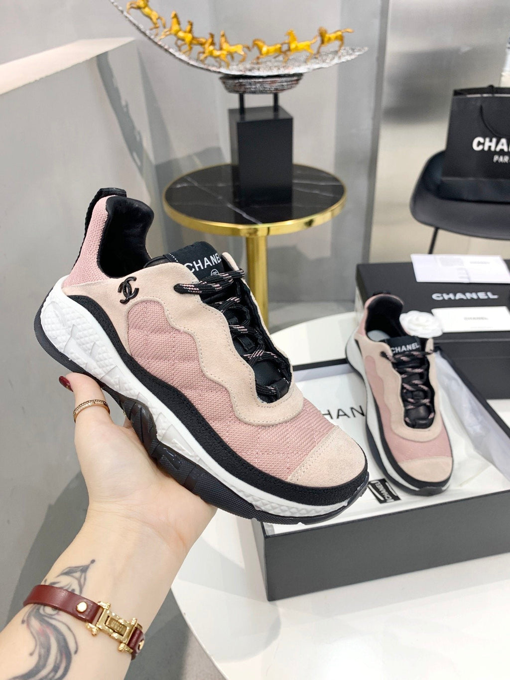 Chanel Trainers Sneakers Purple