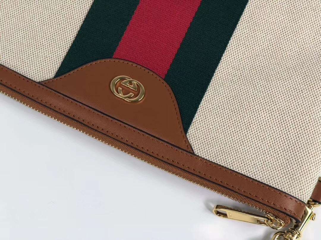 Gucci Vintage Canvas Pouch 29cm