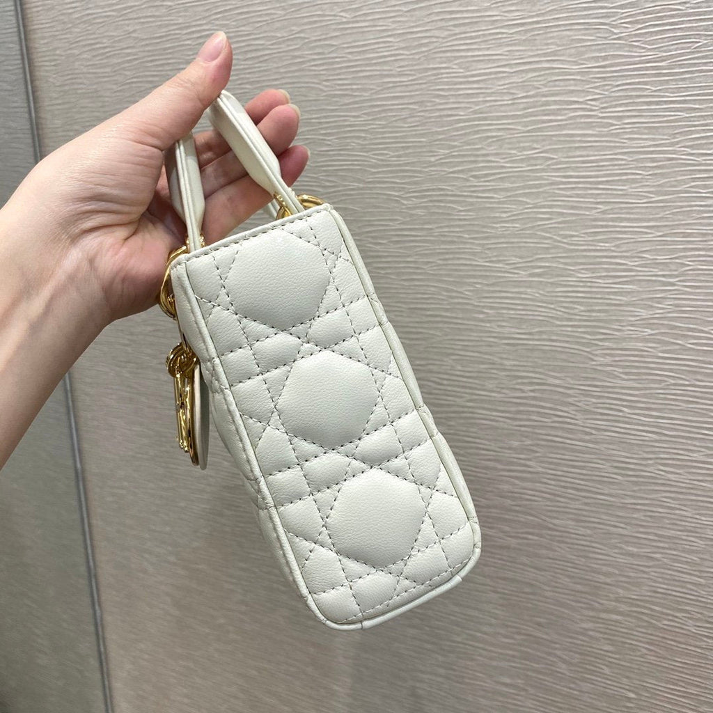 Christian Dior Lady D-Joy Bag 26cm White
