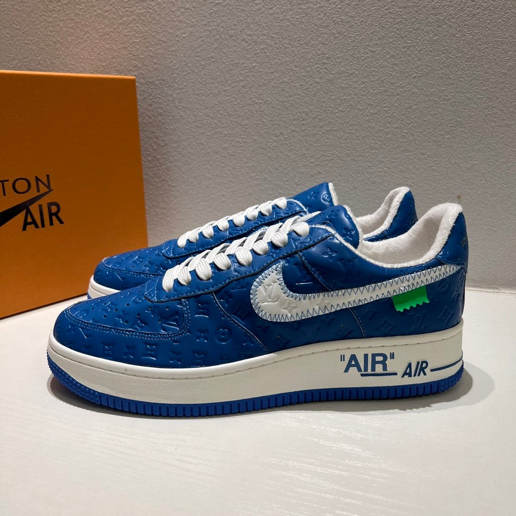 Louis Vuitton x Off-White x Nike Air Force 1 Blue