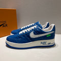 Louis Vuitton x Off-White x Nike Air Force 1 Blue