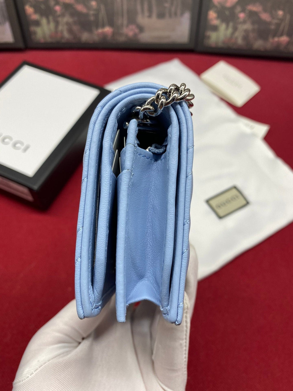 Gucci Blue Crossbody Bag 11cm