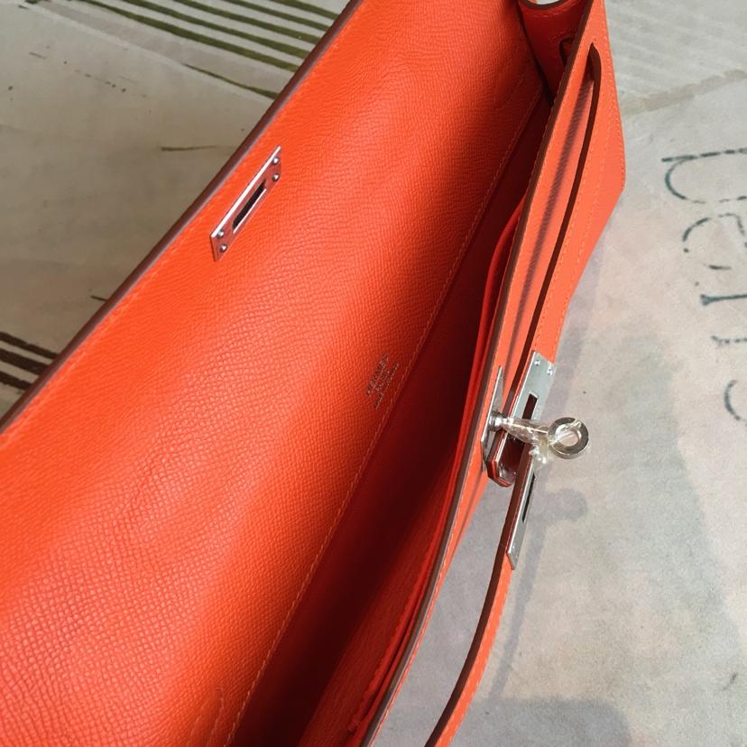Hermes Kelly Classic Wallet 31cm Orange