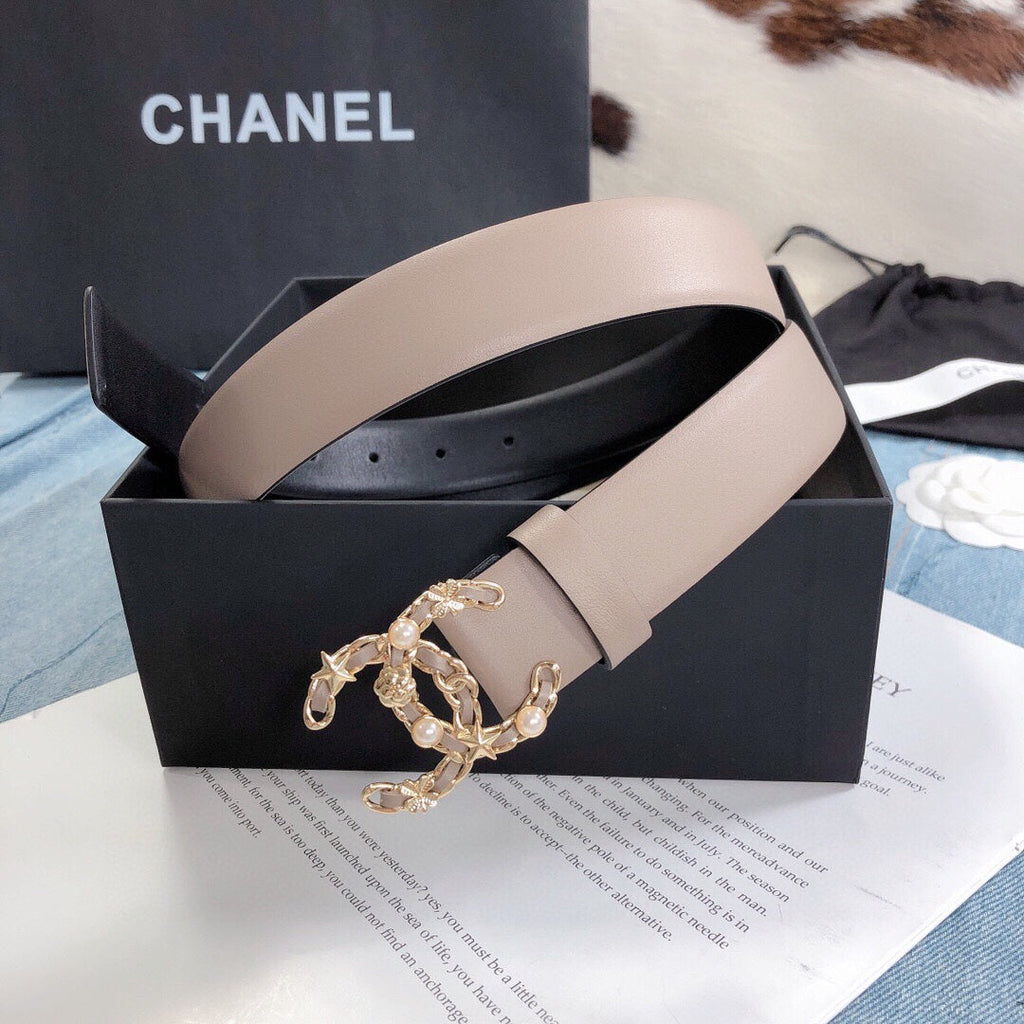 Chanel Belt With Double C Buckle
