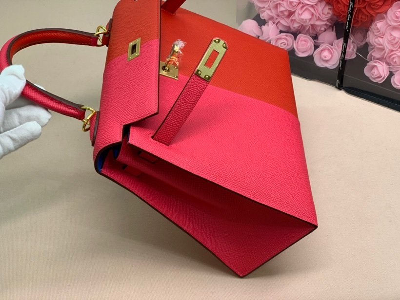 Hermes Epson Bi Color Custom 28cm Red/Pink