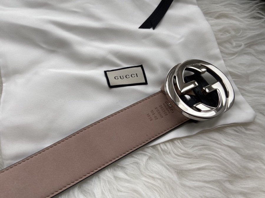 Gucci Belt With Double G Buckle Black