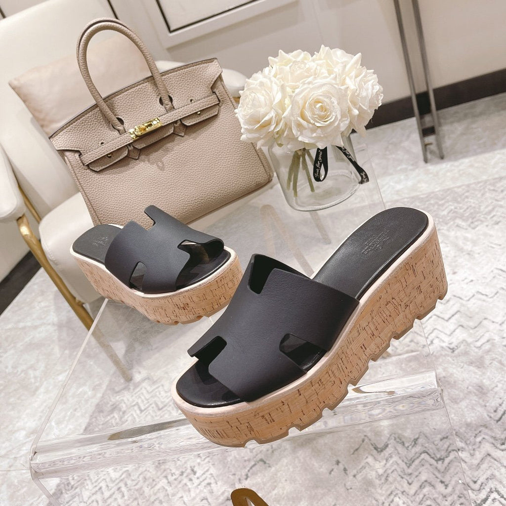 Hermes Eze 30 Sandal Black