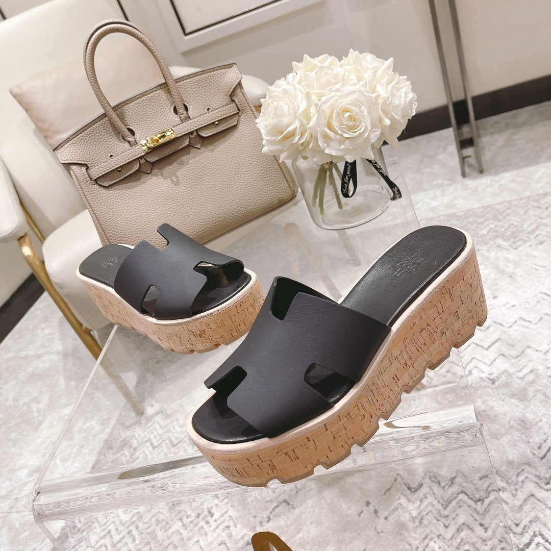 Hermes Eze 30 Sandal Black