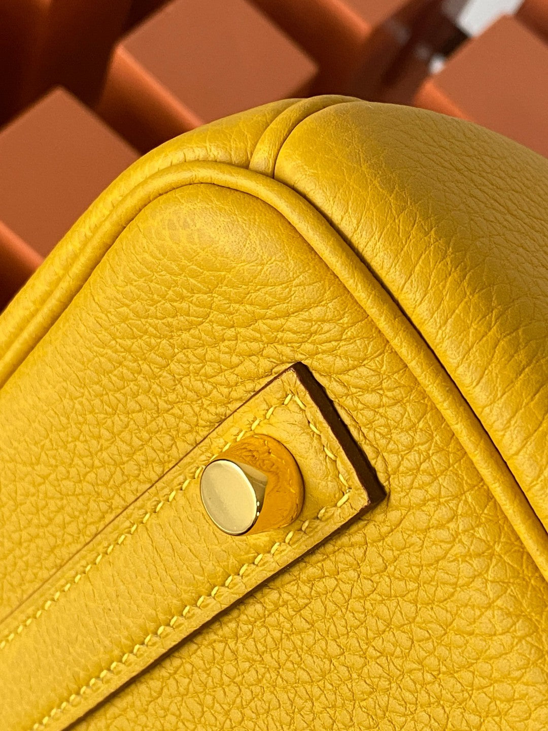 Hermes Birkin 25 Nata Swift Gold Hardware Yellow