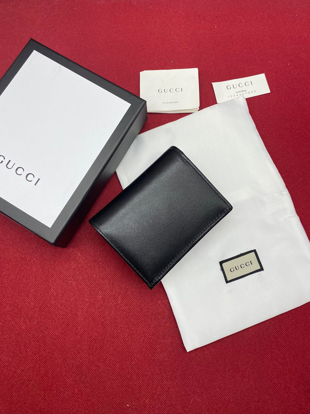 Gucci Horsebit 1955 Black Card Case 11cm