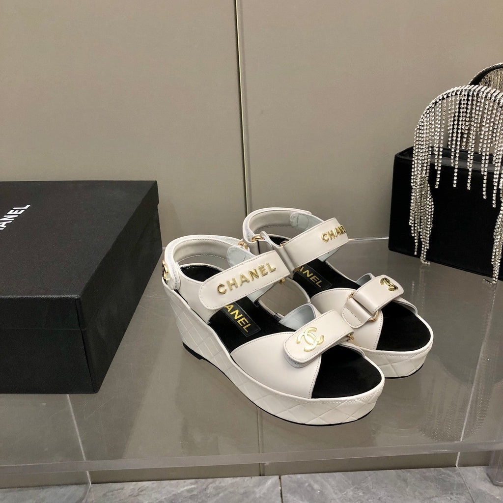 Chanel Sandals White