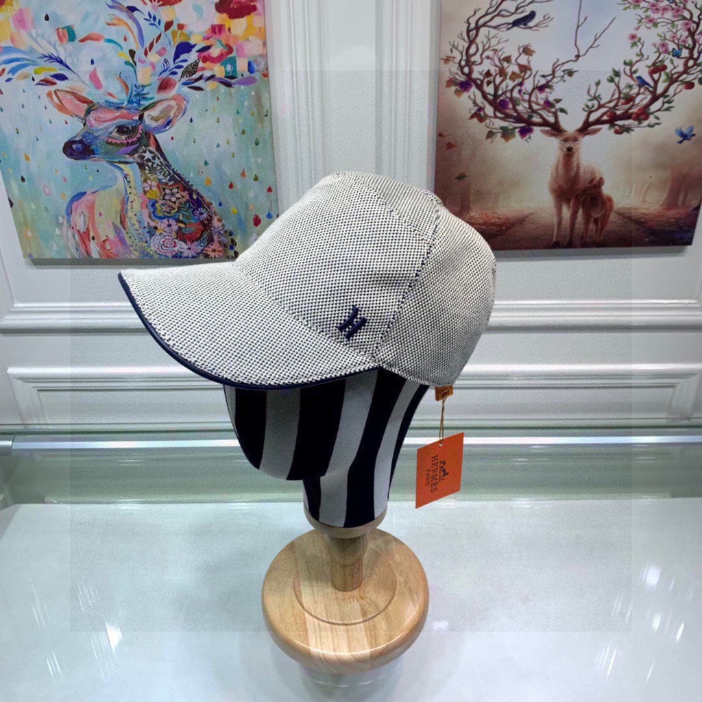 Hermes Davis H Primavera Cap Grey