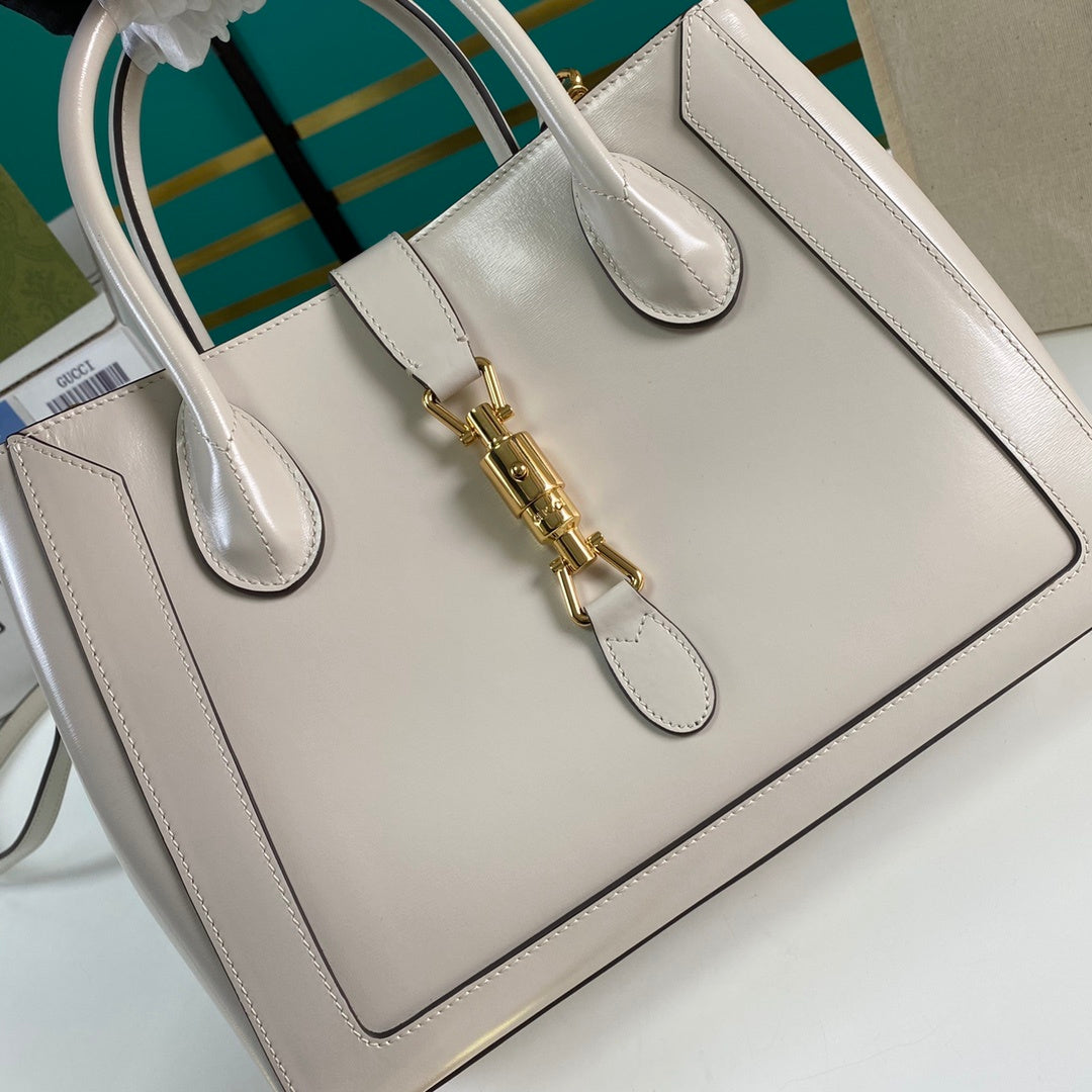 Gucci Jackie 1961 Medium Tote Bag 30cm White