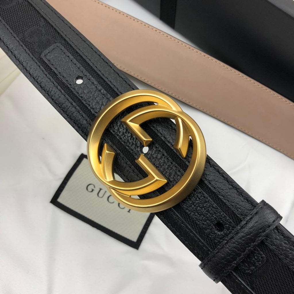 Gucci Belt With Double G Buckle Black