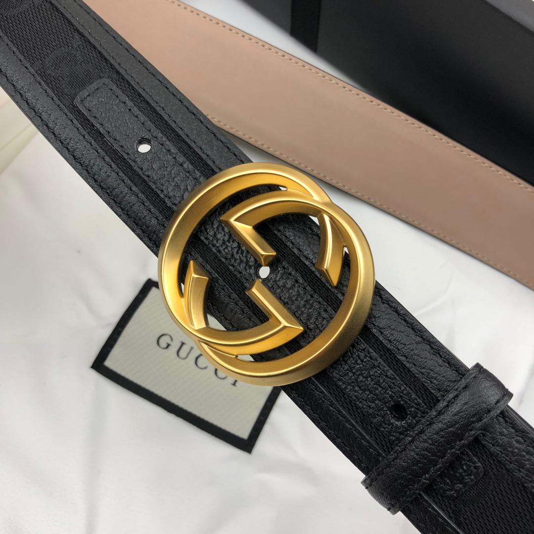 Gucci Belt With Double G Buckle Black