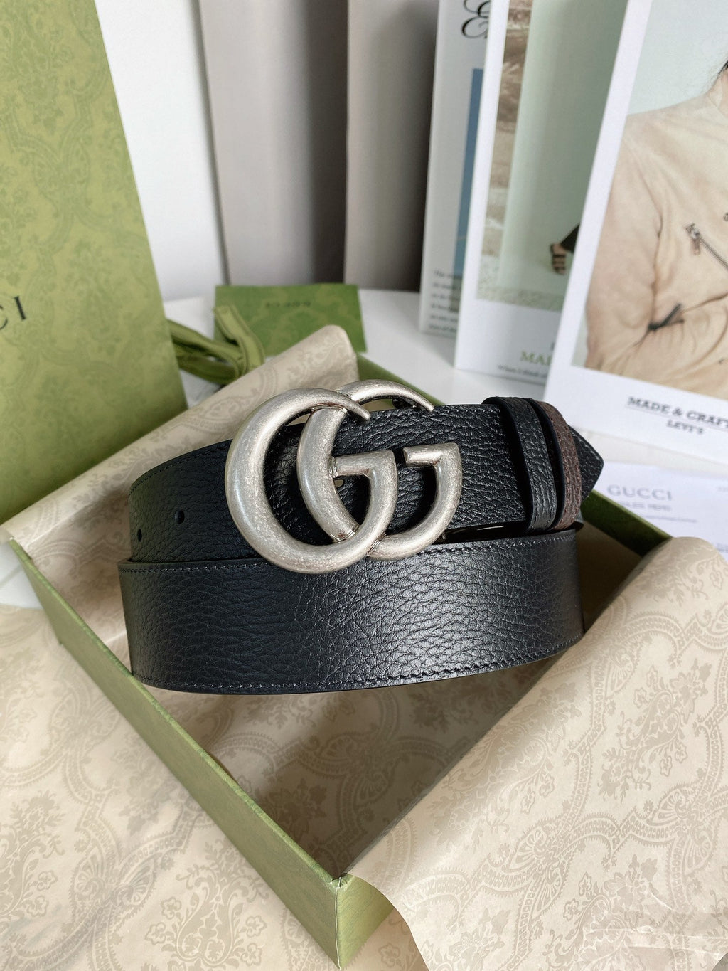 Gucci Marmont Reversible Belt