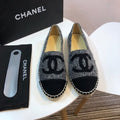 Tweed and Fabric Espadrilles Spring/Summer Collection Act 2 Grey/Black