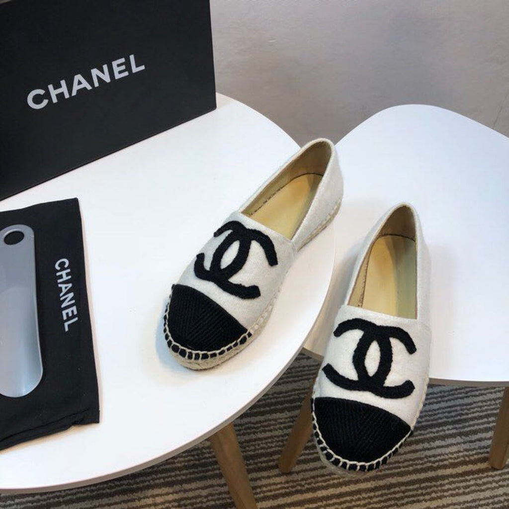 Chanel Tweed and Fabric Espadrilles Spring/Summer Collection Act 2 White/Black