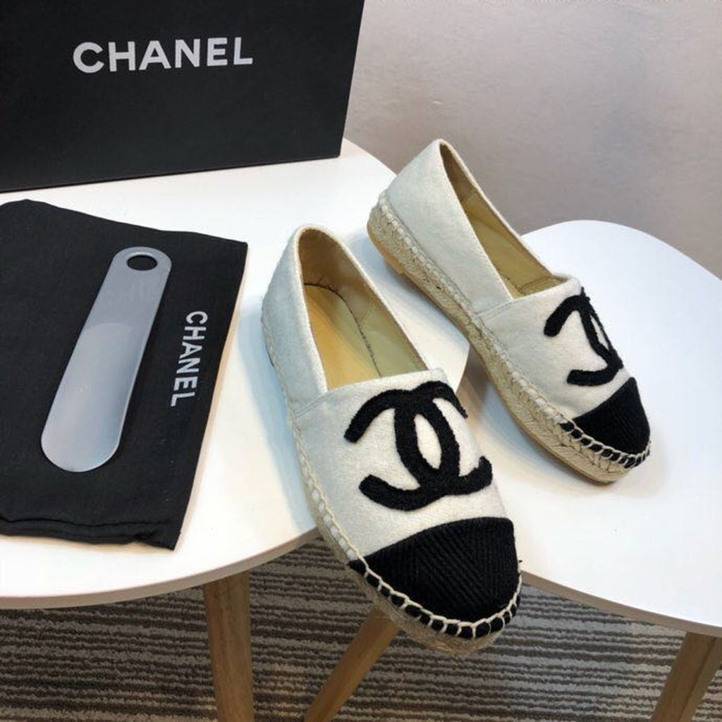 Chanel Tweed and Fabric Espadrilles Spring/Summer Collection Act 2 White/Black