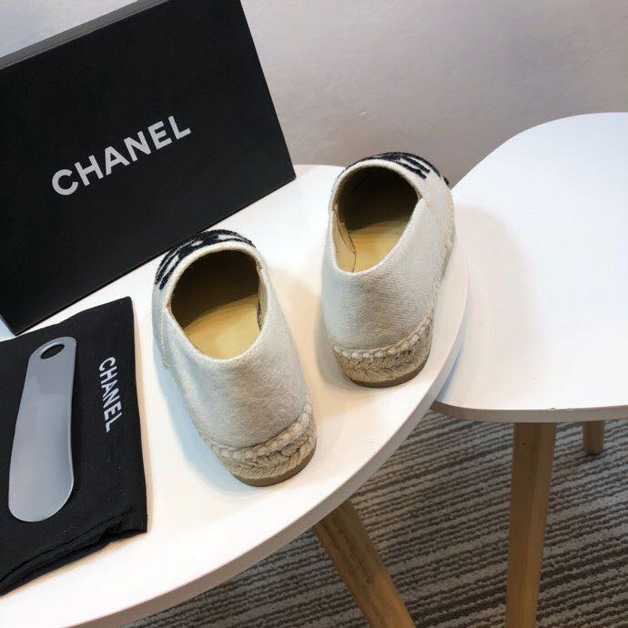 Chanel Tweed and Fabric Espadrilles Spring/Summer Collection Act 2 White/Black