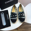 Chanel Wool and Fabric Espadrilles Spring/Summer Collection Act 2 Black/Grey