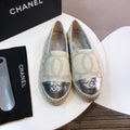 Chanel Tweed and Lambskin Toe Espadrilles Spring/Summer Collection Act 2 White/Silver