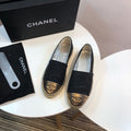 Chanel Tweed and Lambskin Toe Espadrilles Spring/Summer Collection Act 2 Black/Metallic