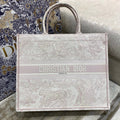 Christina Dior Book Tote Bag 42cm Light Pink
