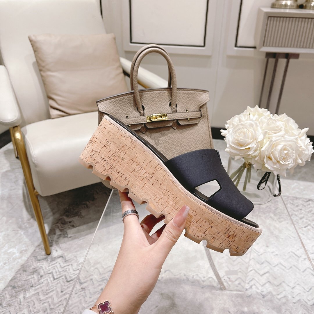 Hermes Eze 30 Sandal Black