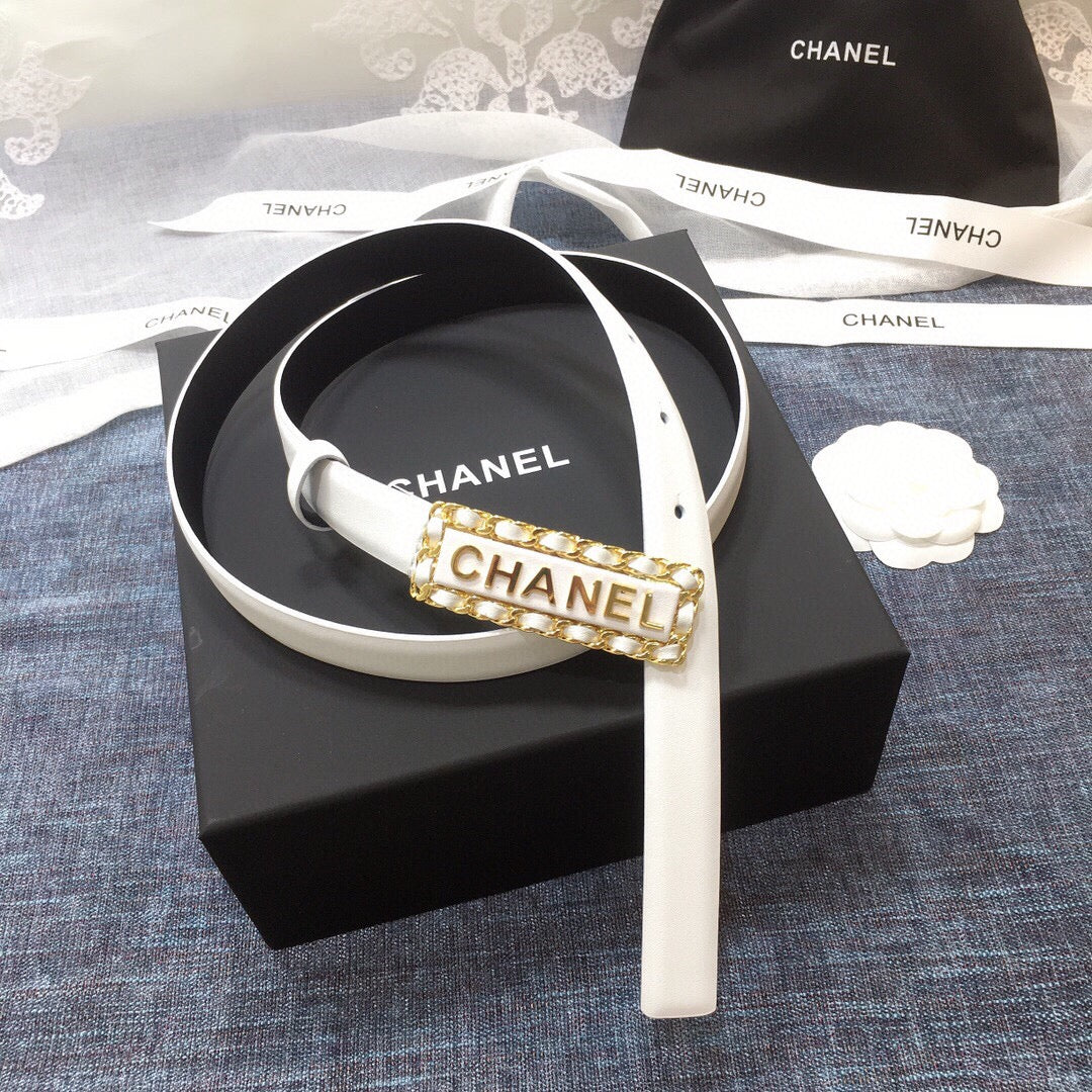 Chanel Belt With Double C Buckle