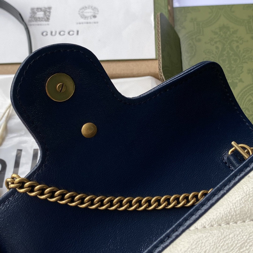 Gucci Marmont Super Mini Bag 17cm White