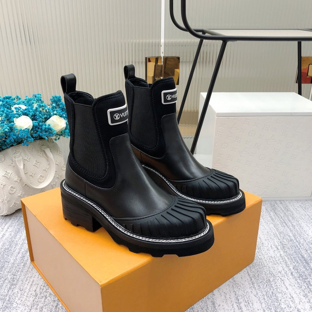 Louis Vuitton Beaubourg Ankle Boot Black