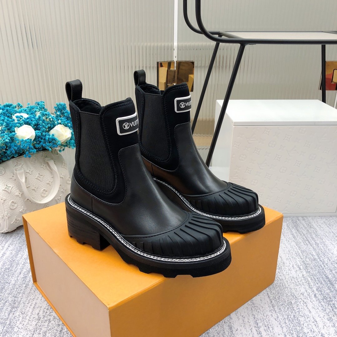 Louis Vuitton Beaubourg Ankle Boot Black