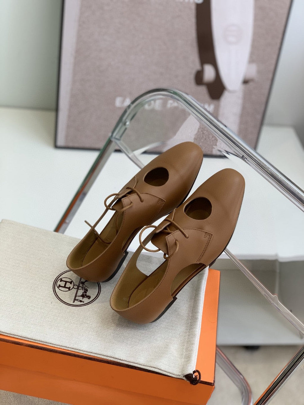 Hermes Electra 90 Sandal Brown
