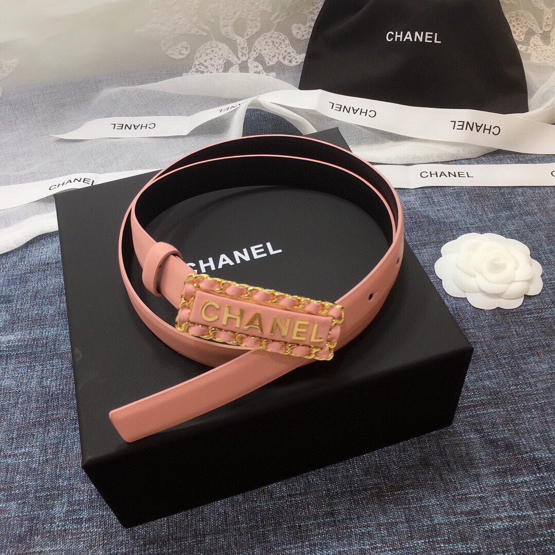Chanel Belt With Double C Buckle