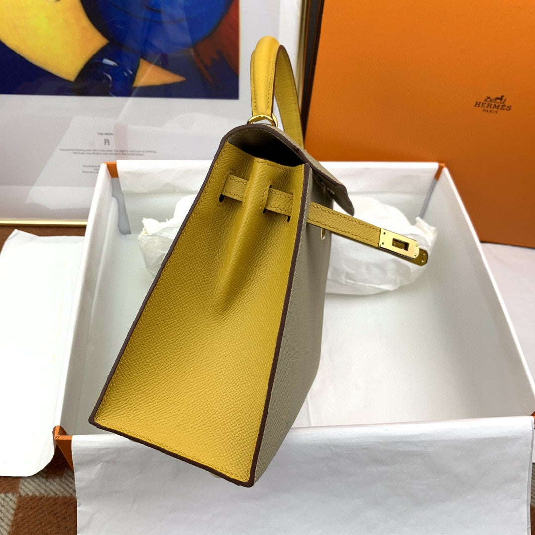 Hermes Kelly 25 Togo Gold Hardware