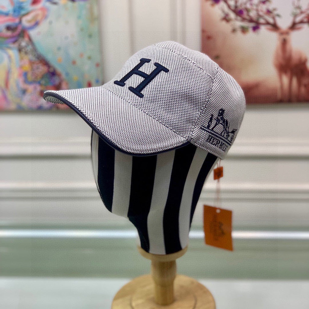 Hermes Davis H Primavera Cap Grey