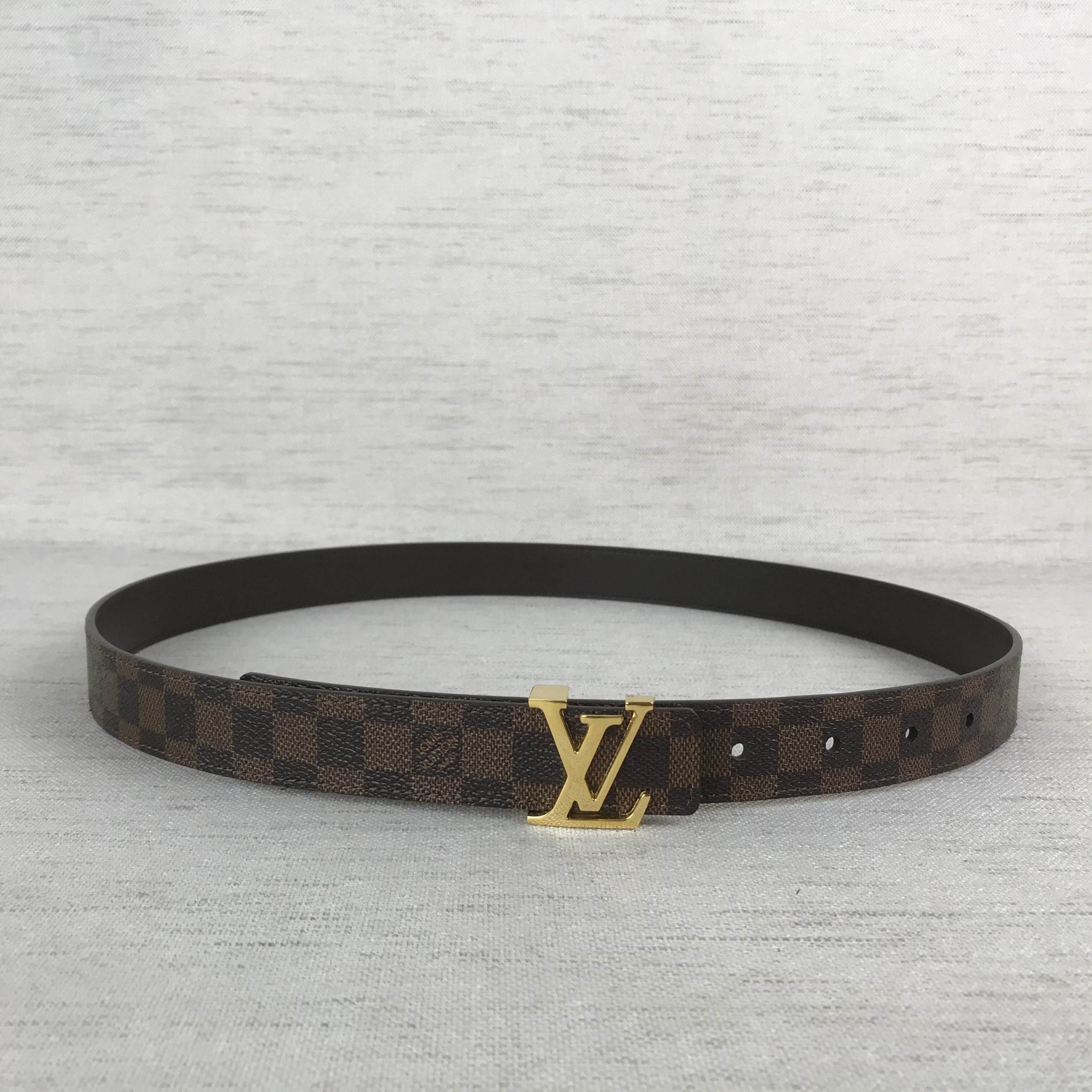 Louis Vuitton LV Initiales Reversible Belt Brown
