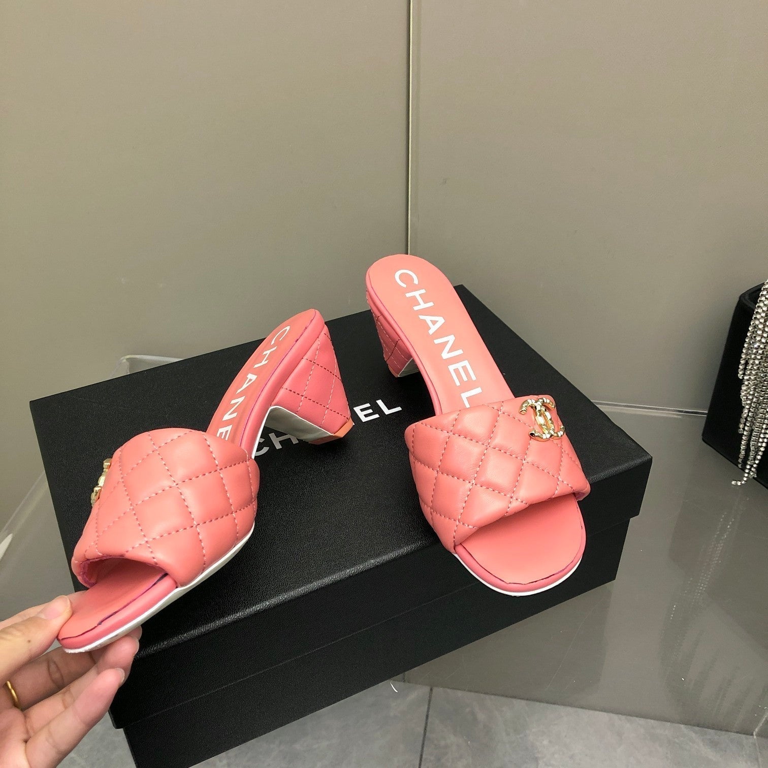 Chanel Mules Hot Pink