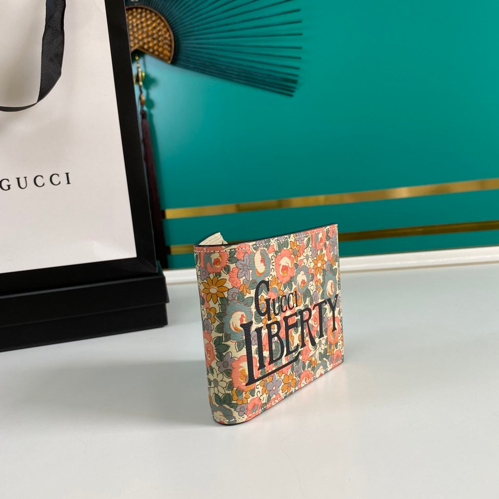 Gucci Liberty Floral Pink Wallet 11cm