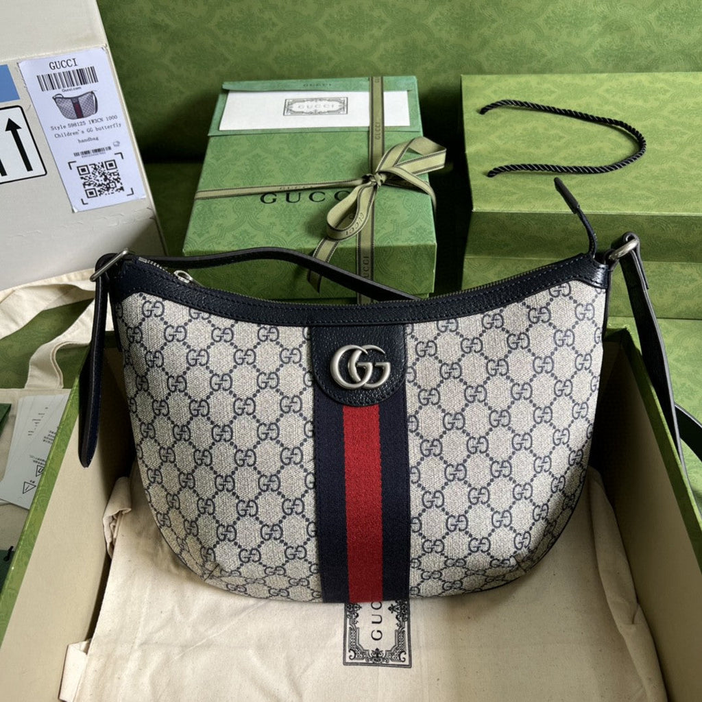 Gucci 598125 Ophidia GG Small Shoulder Bag 30cm Beige