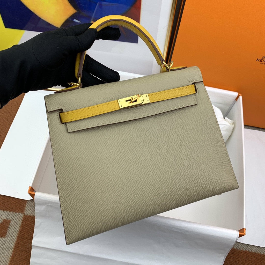 Hermes Kelly 25 Togo Gold Hardware