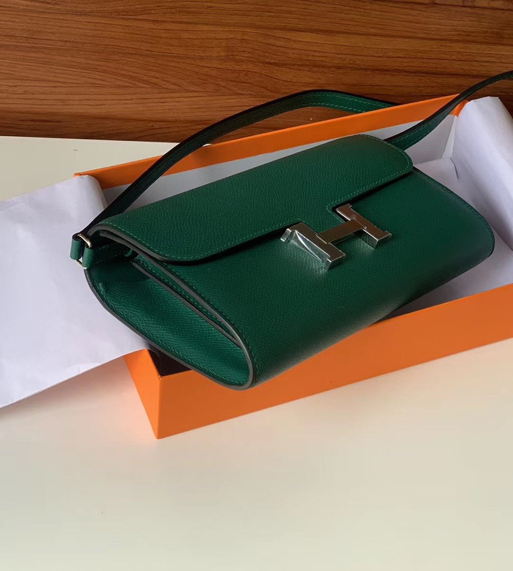 Hermes Constance Togo 21cm Green