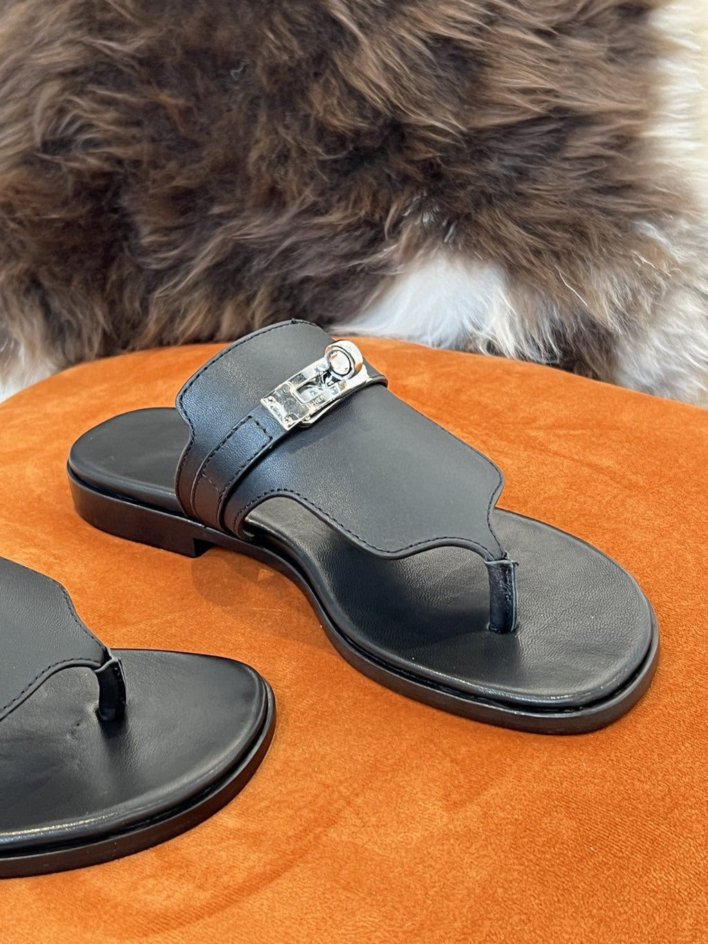 Hermes Elixir Neo Sandal Black