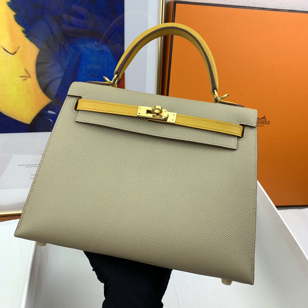 Hermes Kelly 25 Togo Gold Hardware