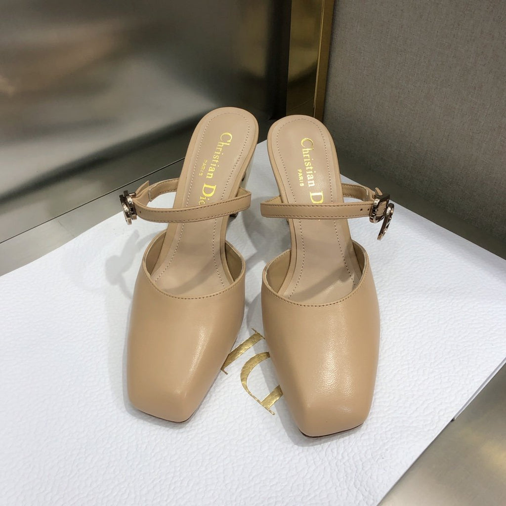 Dior Rhodes Heeled Mule Brown