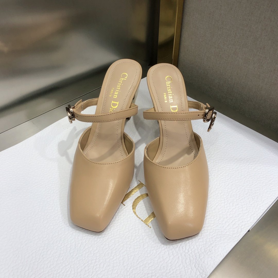 Dior Rhodes Heeled Mule Brown